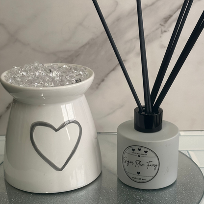 Luxe Reed Diffuser - Grey & Black -  Sugar Plum Fairy