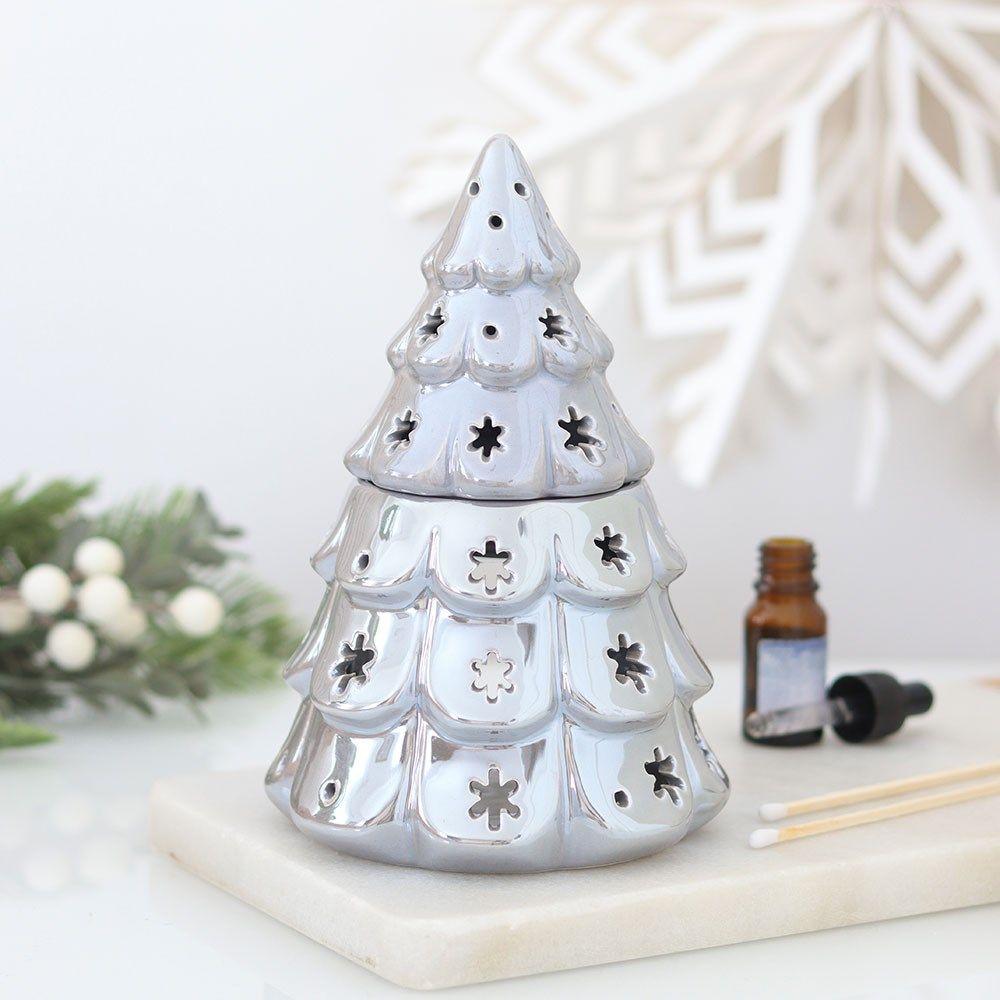 Iridescent Silver Fir Tree - Oil Burner / Wax Melter