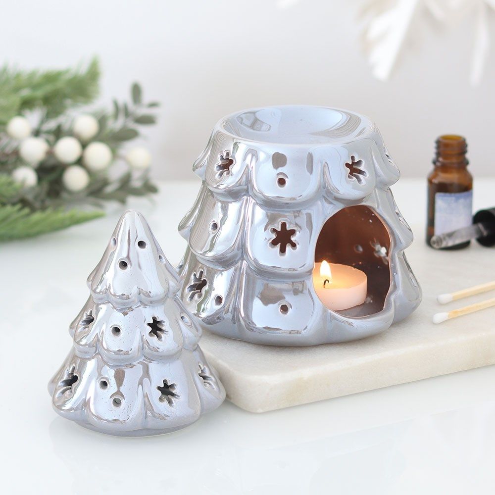 Iridescent Silver Fir Tree - Oil Burner / Wax Melter