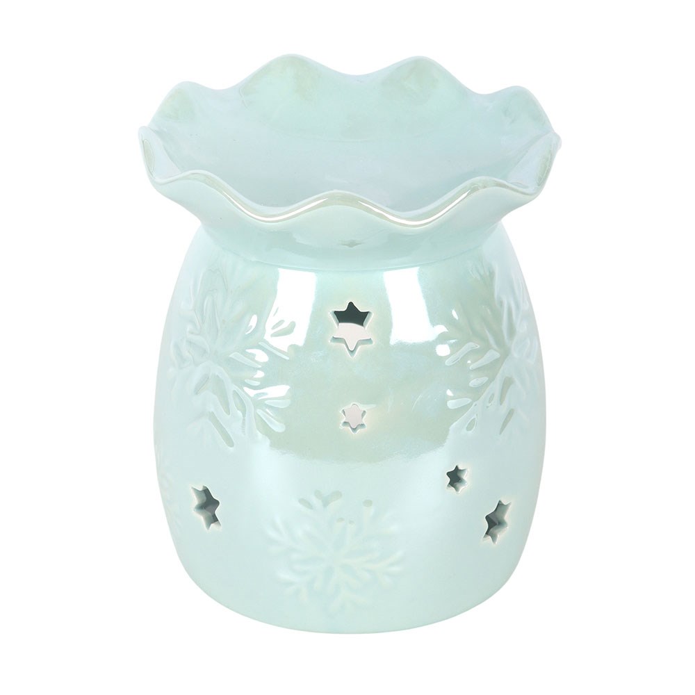 Iridescent Blue Snowflake - Oil Burner / Wax Melter
