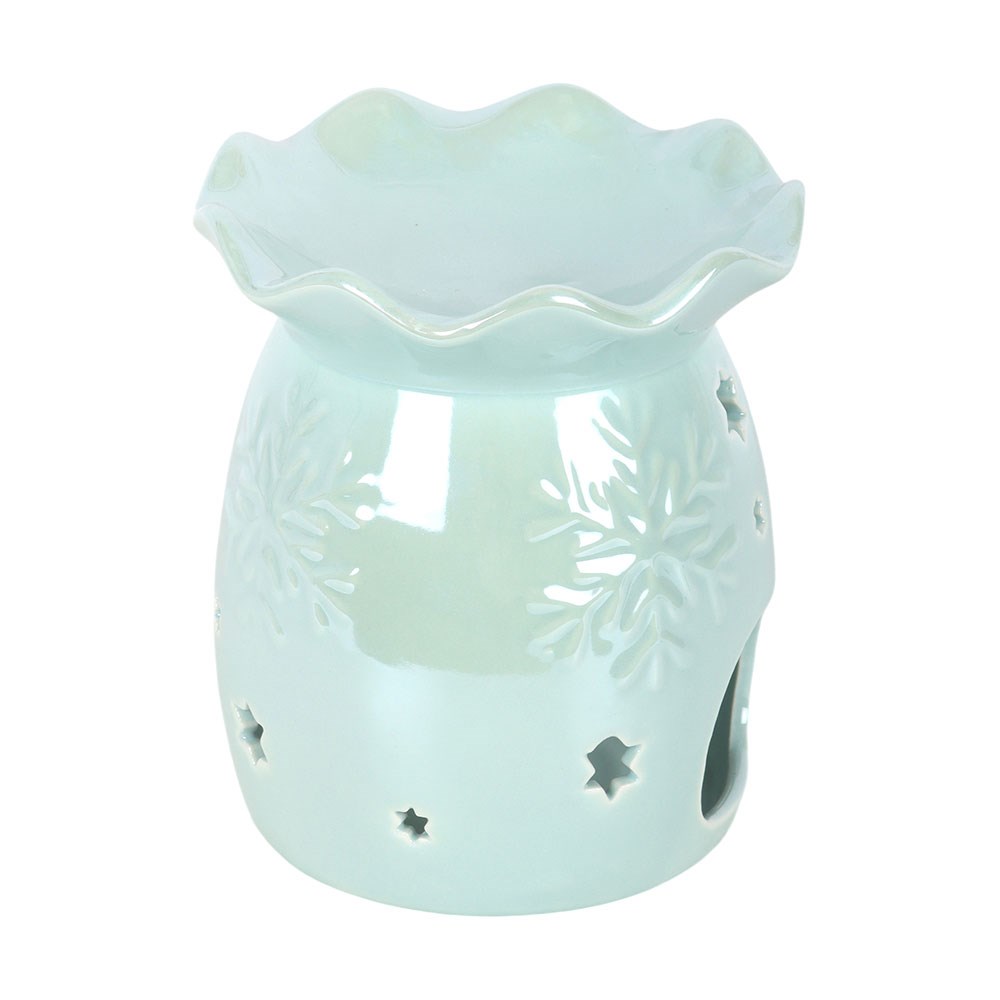 Iridescent Blue Snowflake - Oil Burner / Wax Melter