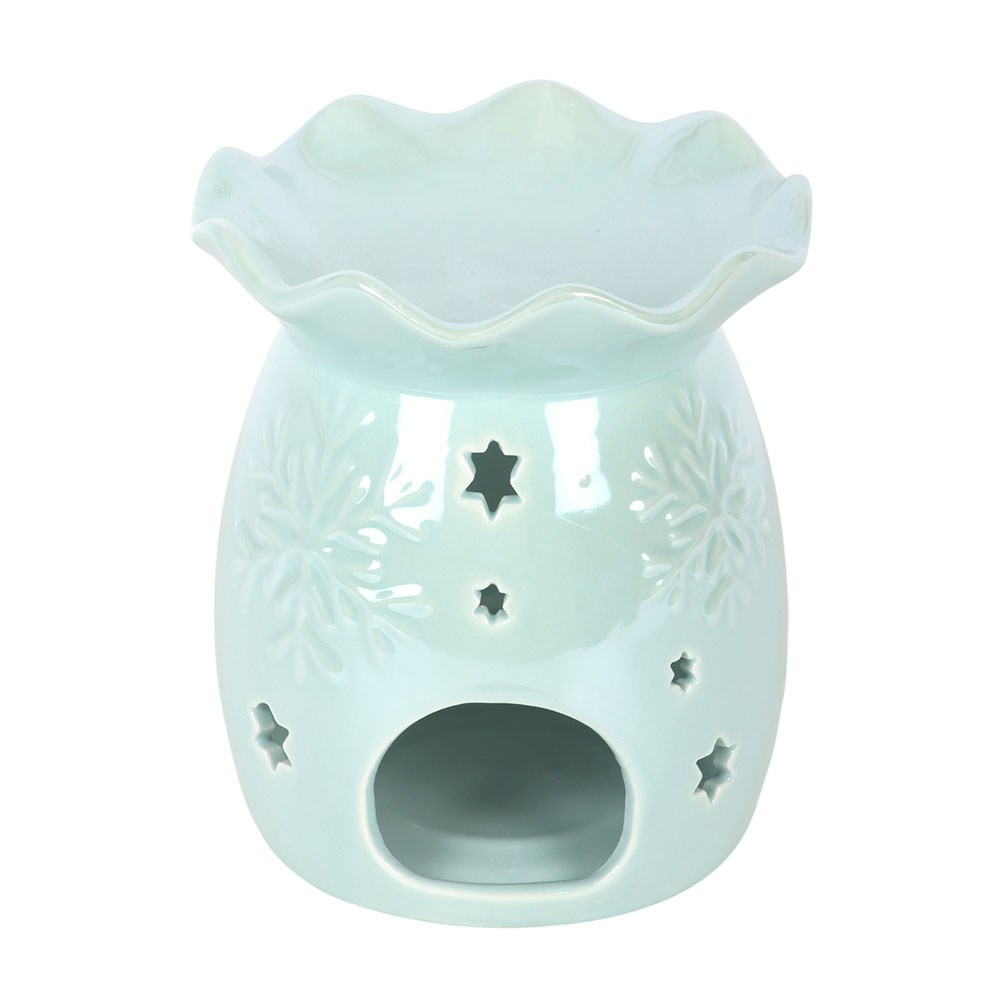 Iridescent Blue Snowflake - Oil Burner / Wax Melter