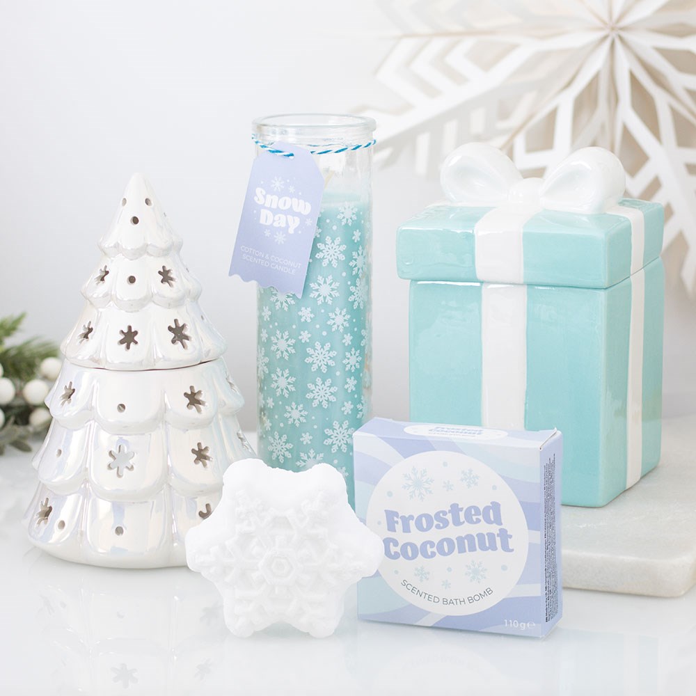 Iridescent Blue Snowflake - Oil Burner / Wax Melter