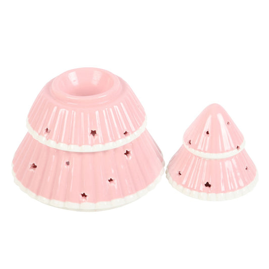 CHRISTMAS Pink Christmas Tree  Oil Burner/Wax Melter