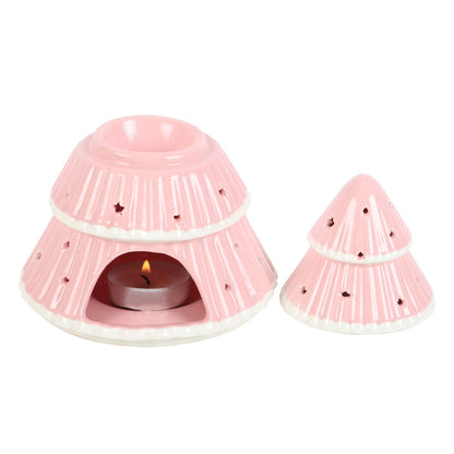 CHRISTMAS Pink Christmas Tree  Oil Burner/Wax Melter