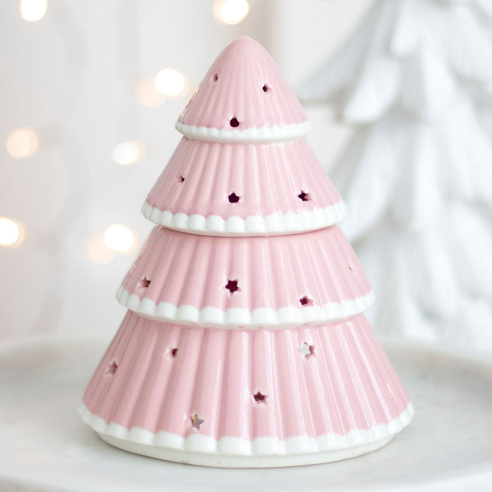 CHRISTMAS Pink Christmas Tree  Oil Burner/Wax Melter