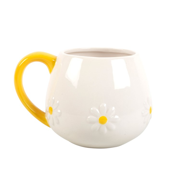 White Daisy Mug