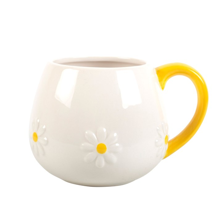 White Daisy Mug