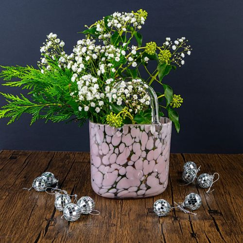 Handbag Vase - Blush Pink