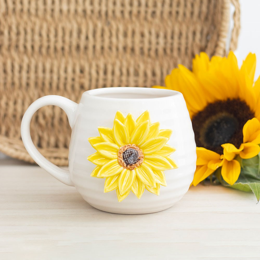 White Daisy Mug