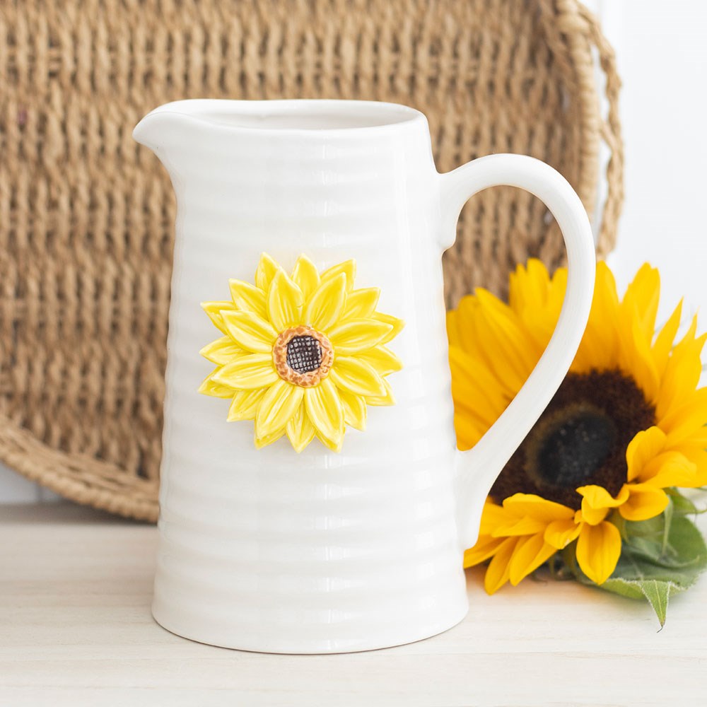 Hello Sunshine Ceramic Jug Vase