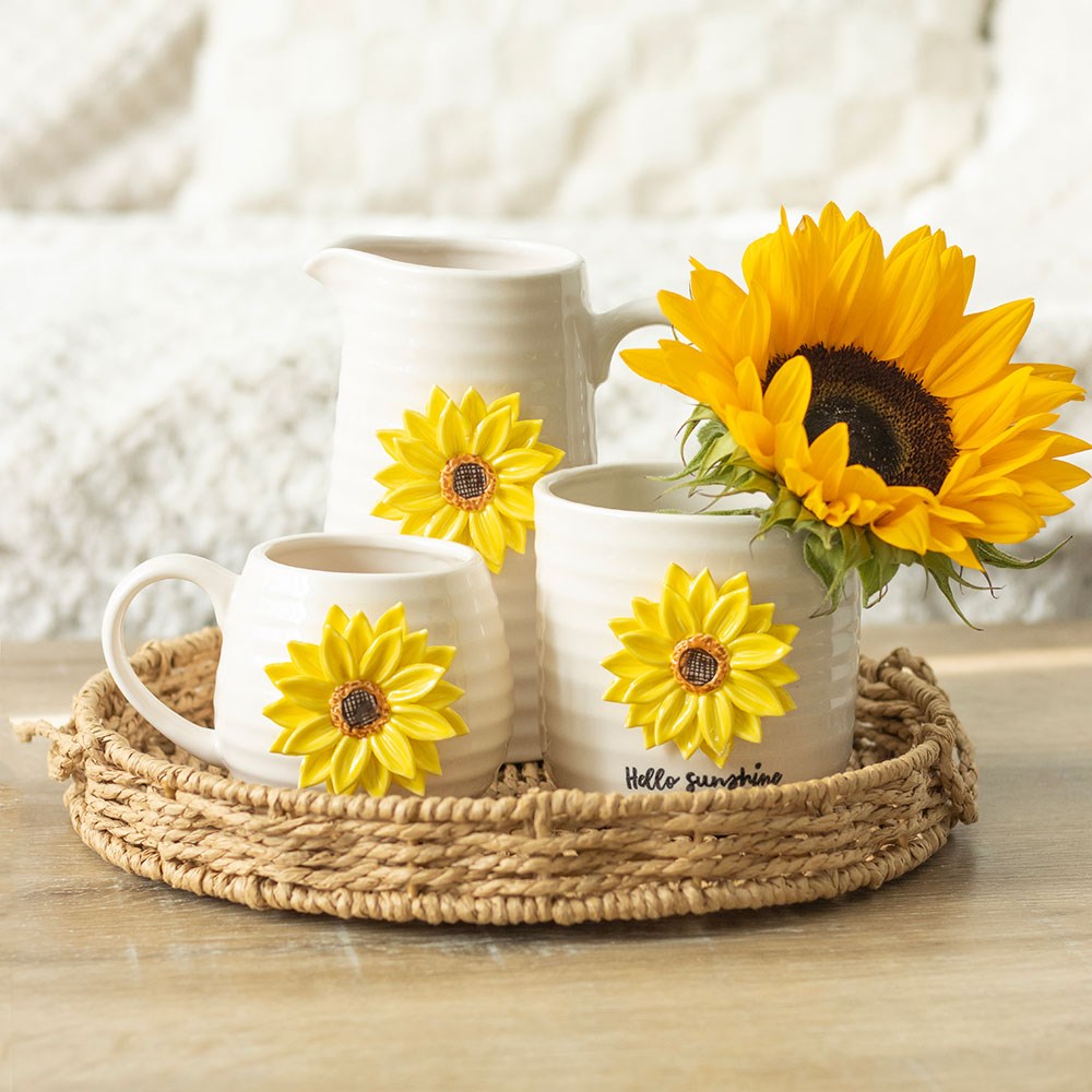 Hello Sunshine Ceramic Jug Vase