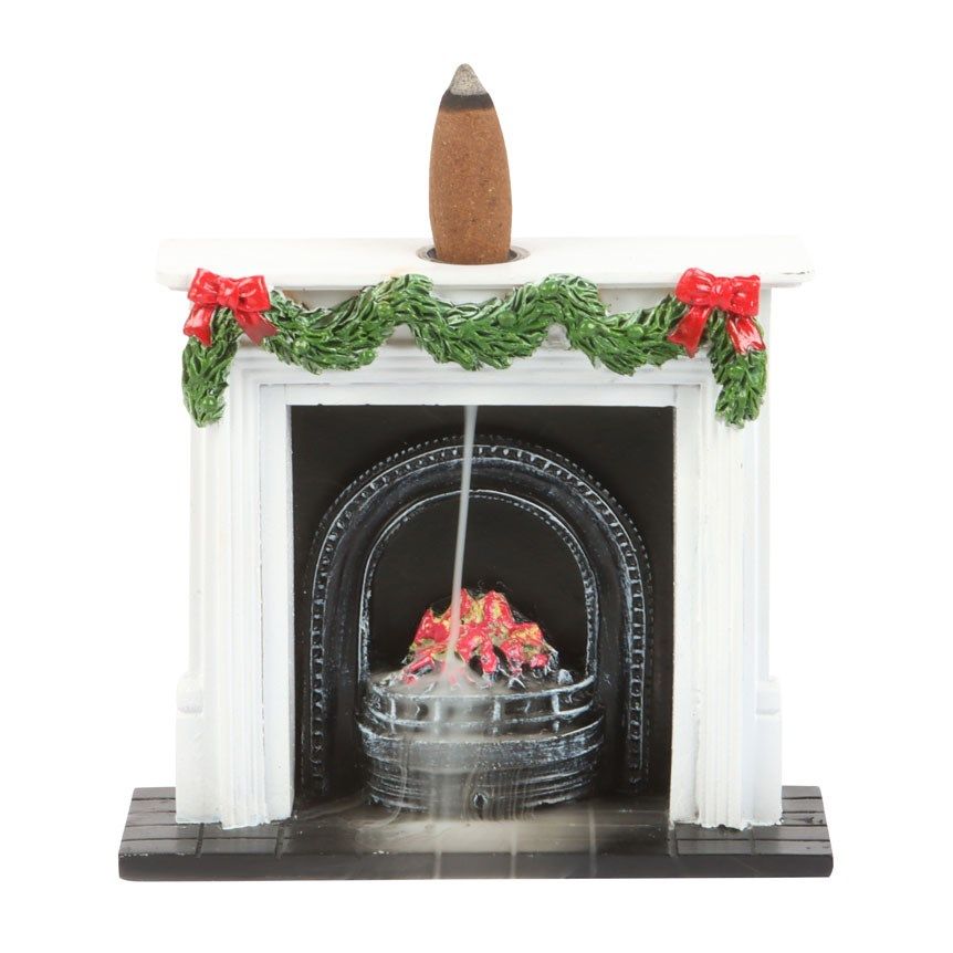 Christmas Fireplace / Incense Cone Burner