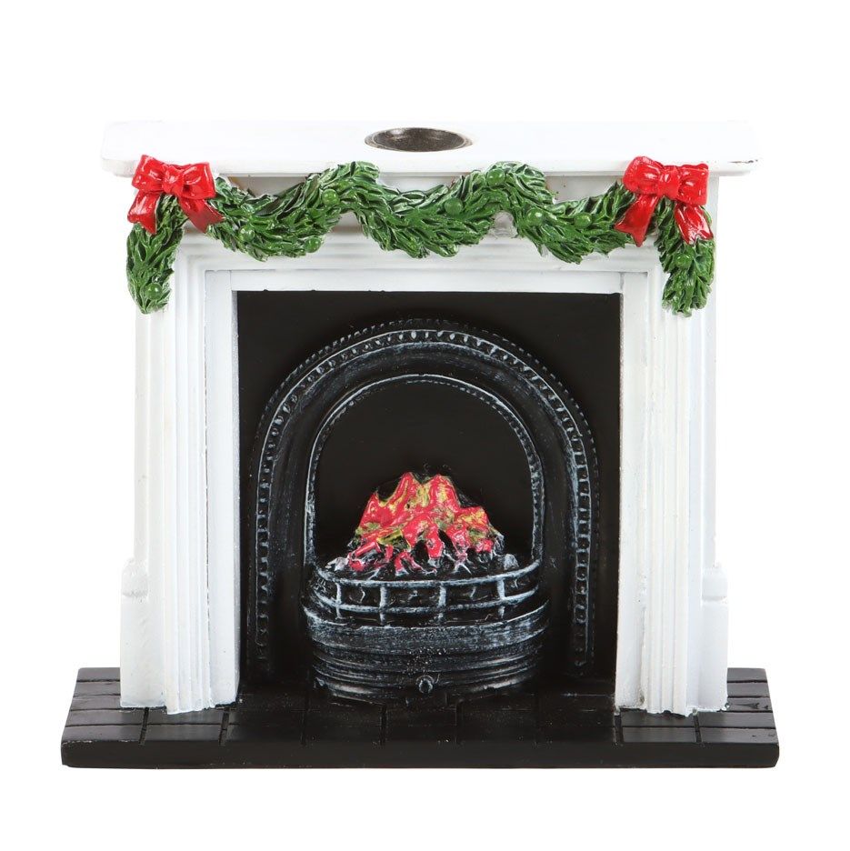 Christmas Fireplace / Incense Cone Burner