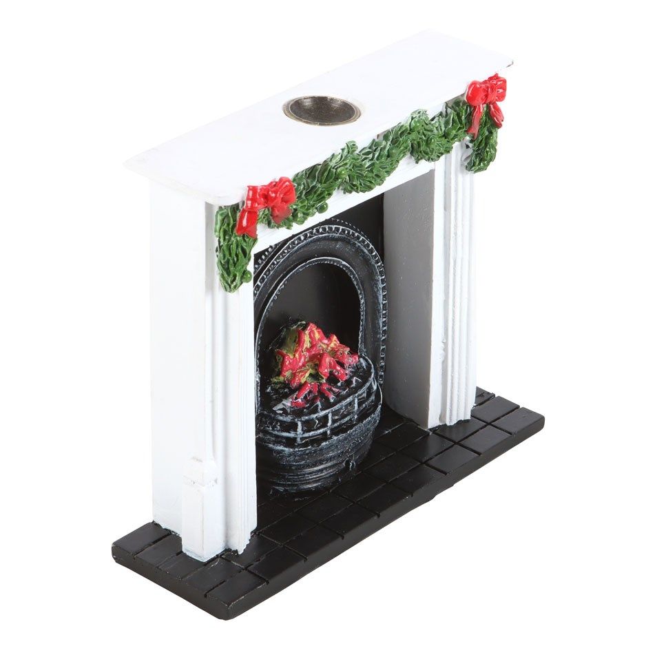 Christmas Fireplace / Incense Cone Burner