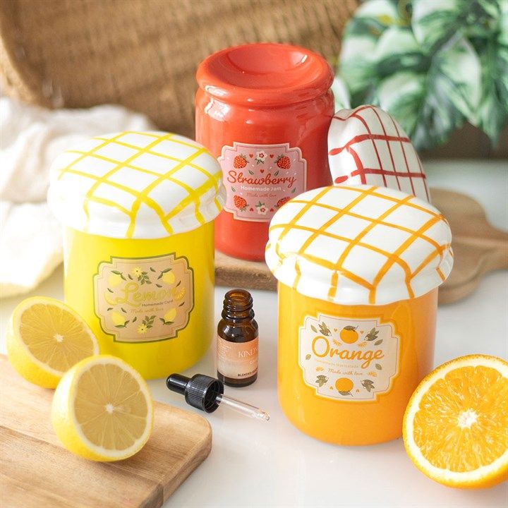 Lemon Curd Jar Oil Burner/Wax Melter