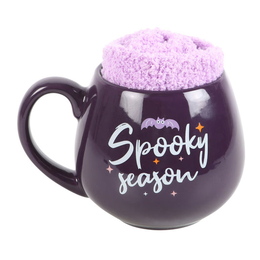 Halloween - Sppoky Season Purple Mug and Socks Set