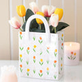 Tulip Print Handbag Shaped Vase