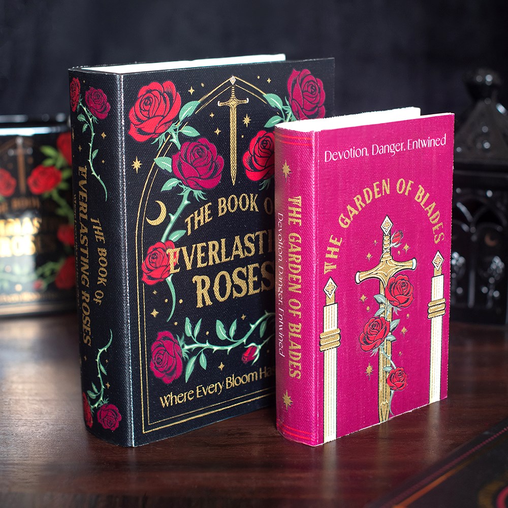 Everlasting Rose Set of 2 Book Storage