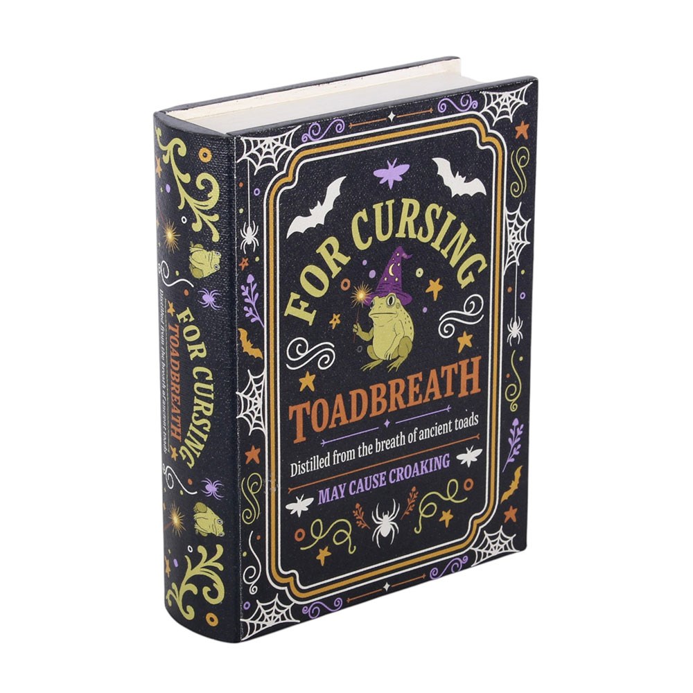 Toadbreath Book Shaped Storage Box