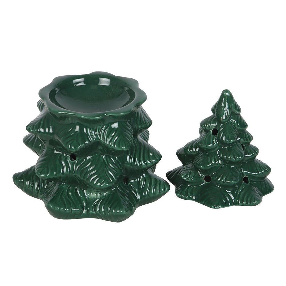 CHRISTMAS - Green Fir Christmas Tree - Oil Burner/Wax Melter - Green
