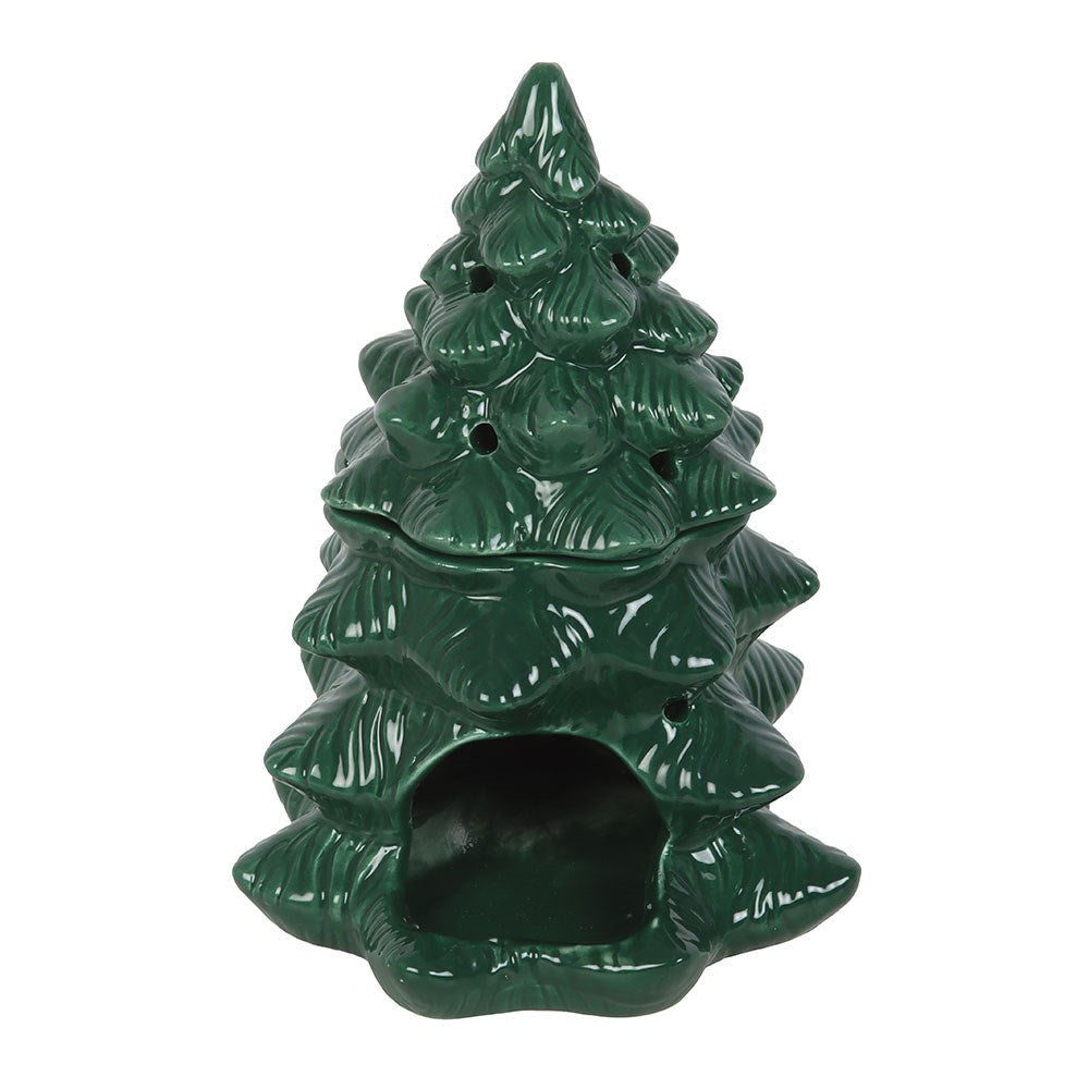 CHRISTMAS - Green Fir Christmas Tree - Oil Burner/Wax Melter - Green