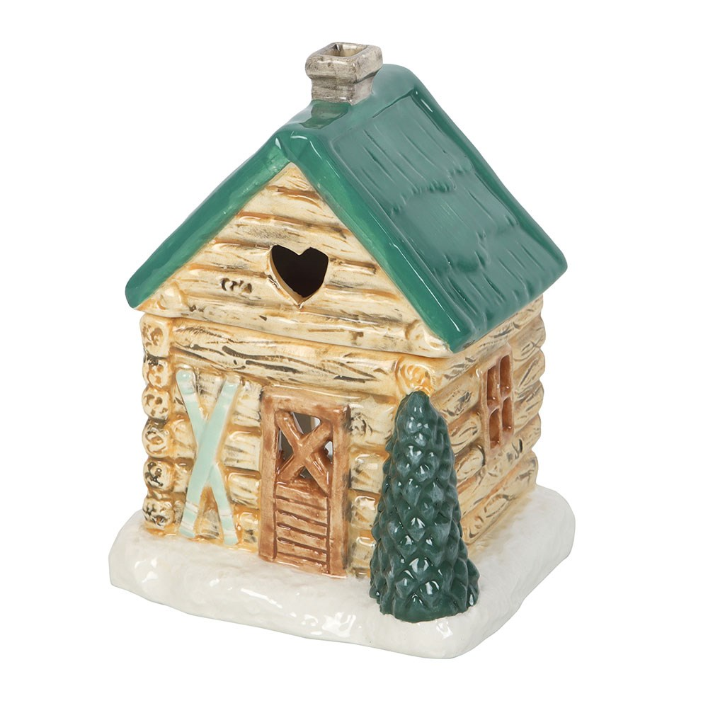 CHRISTMAS - Cabin Ski Chalet Oil Burner / Wax Melter