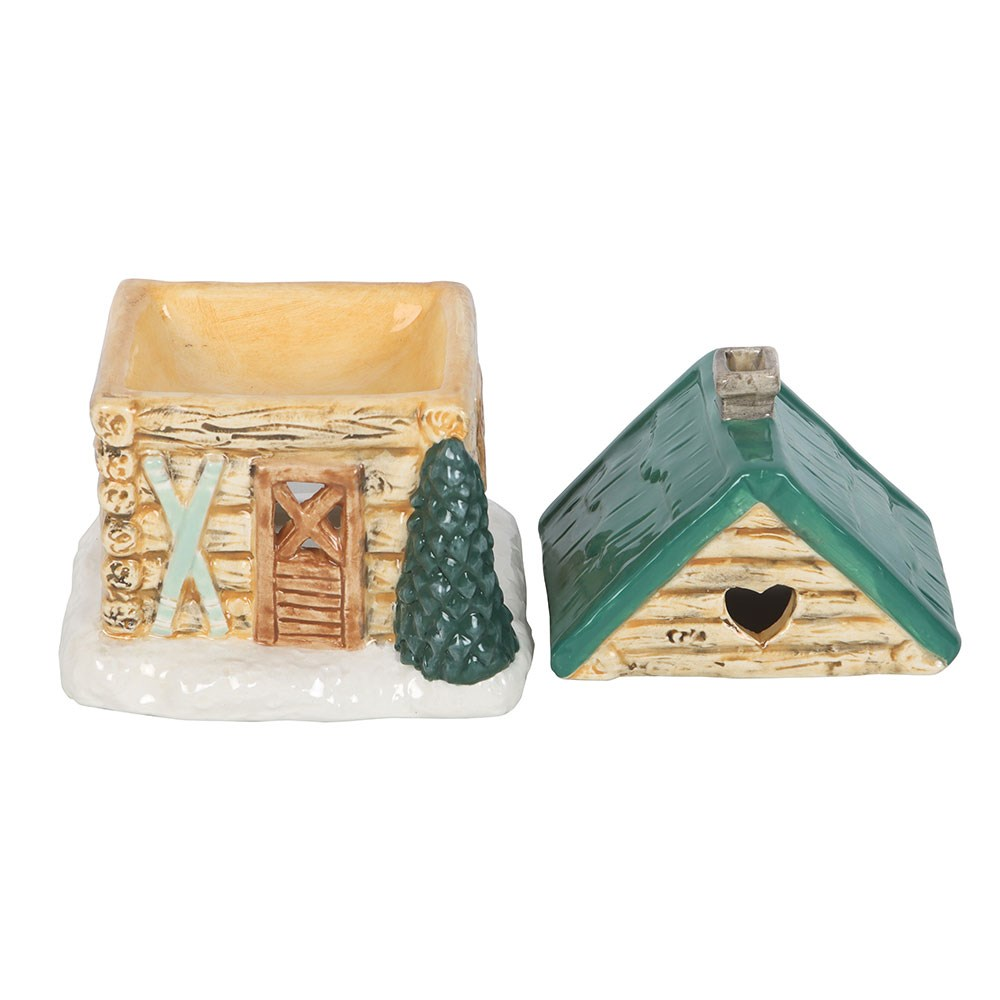 CHRISTMAS - Cabin Ski Chalet Oil Burner / Wax Melter