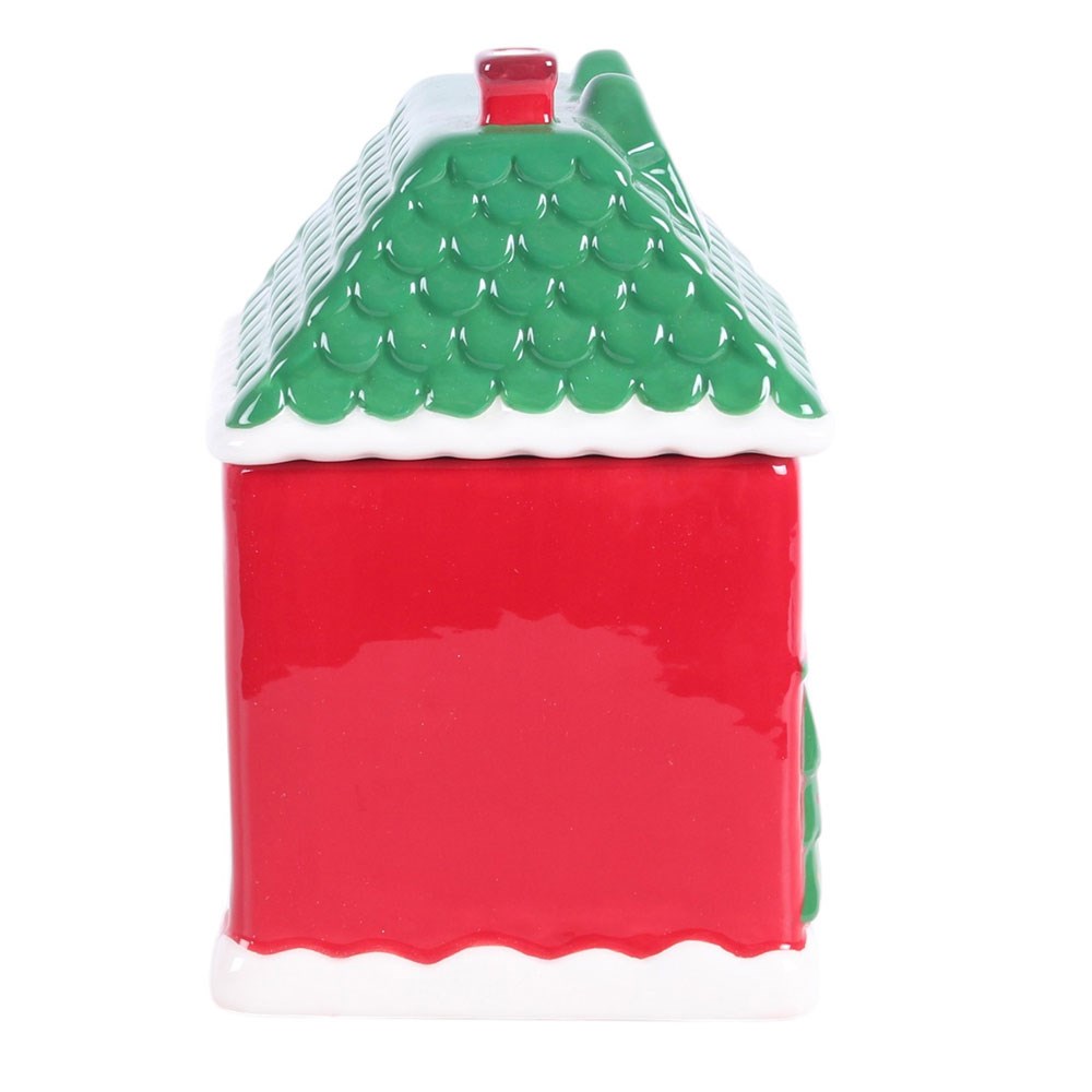Red Christmas House Oil Burner / Wax Melter