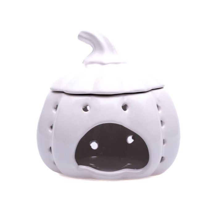 HALLOWEEN PUMPKIN Oil Burner/Wax Melter - White