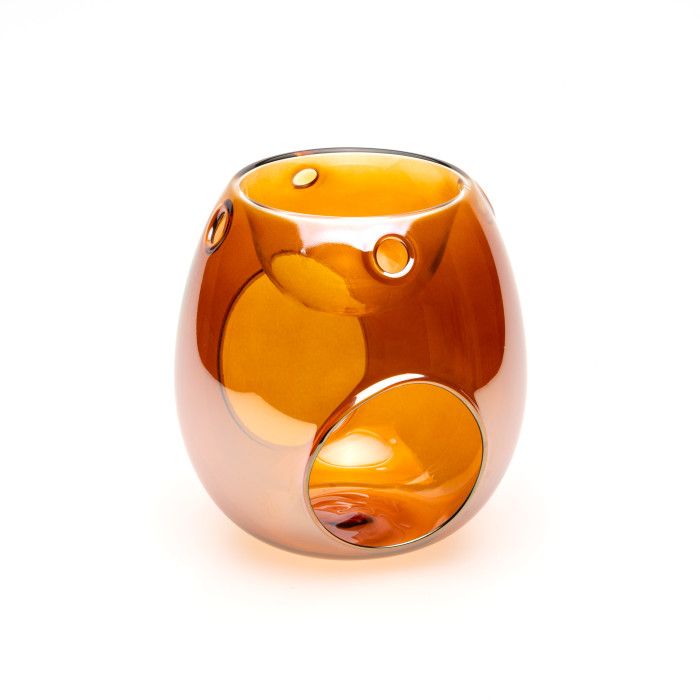 Clear Glass Amber - Oil Burner / Wax Melter