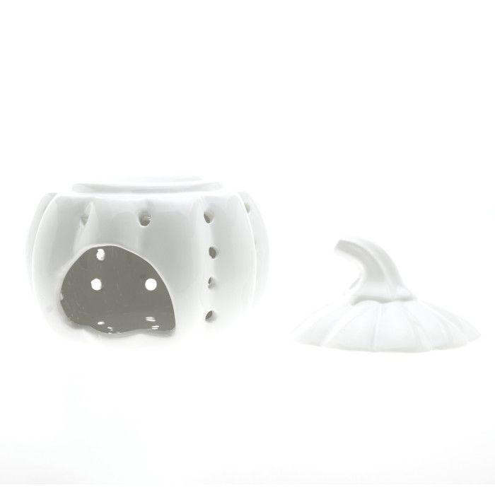 HALLOWEEN PUMPKIN Oil Burner/Wax Melter - White