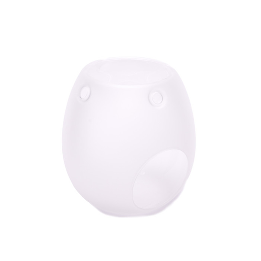Glass Frosted White - Oil Burner / Wax Melter