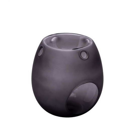 Glass Frosted Black - Oil Burner / Wax Melter