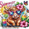 20 oz Skinny Tumbler - Highland Cow