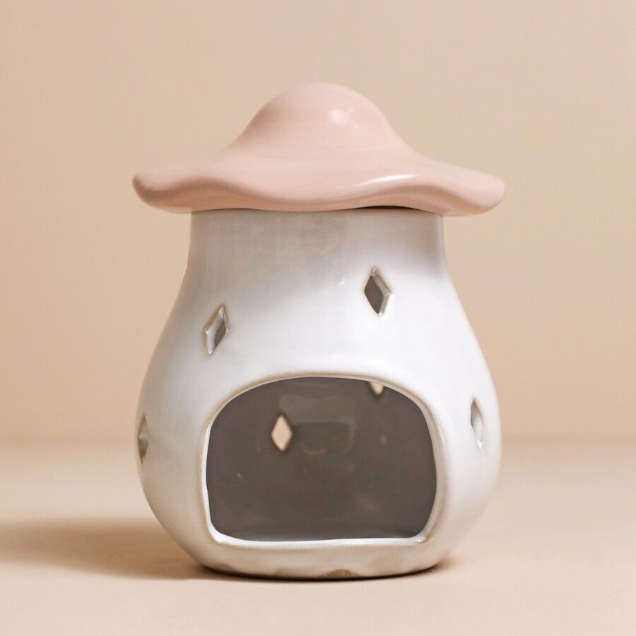 Pink Toadstool  Oil Burner / Wax Melter