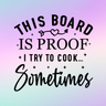 Glass Chopping Board - Large 15x11