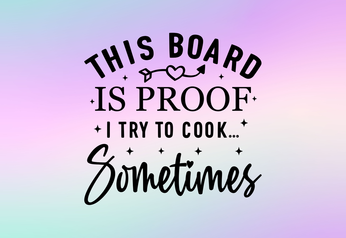 Glass Chopping Board - Small 8x11