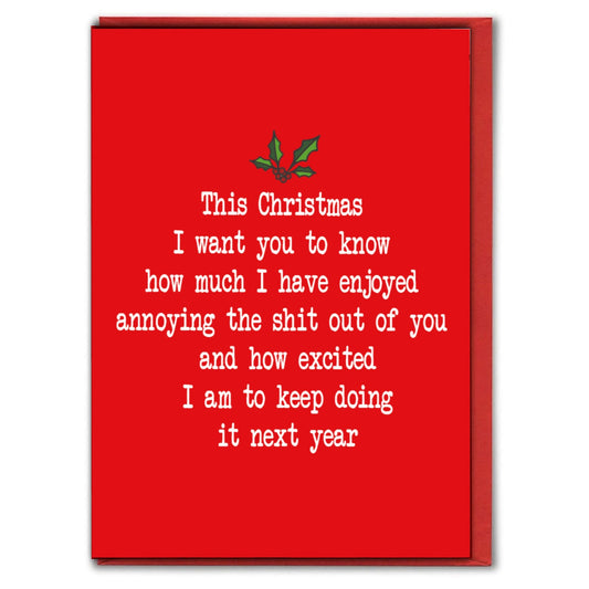 This Christmas I Want You To Know - Christmas Greeting Card