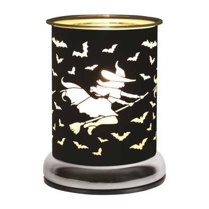 Halloween / Autumn - Electric Wax Melter Touch - Black Silhouette Witch 17cm