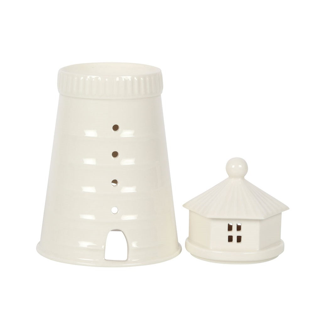 White Lighthouse Oil Burner/Wax Melter