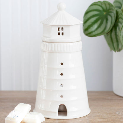 White Lighthouse Oil Burner/Wax Melter