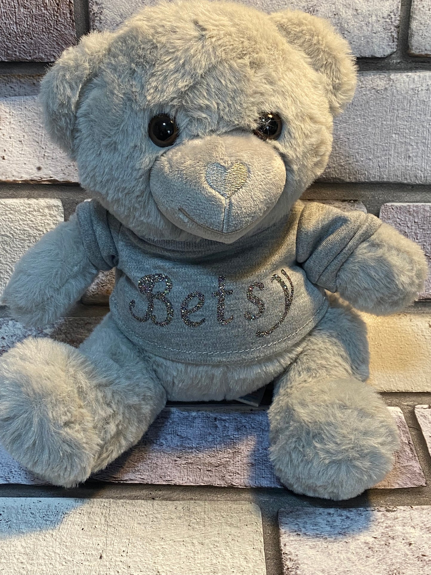 Personalised Grey Teddy Bear